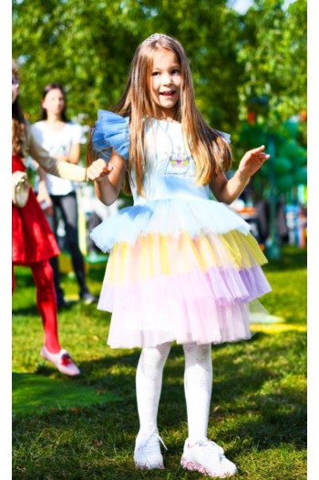 Rochita fetite colorata rainbow Barbie Color Rochita fetite colorata rainbow Barbie Color