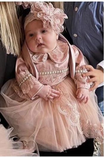 Rochita eleganta roz Botez bebe Rossemarry